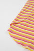 Stripe Rainbow Tee Tasseled String Wide Leg Pants Set